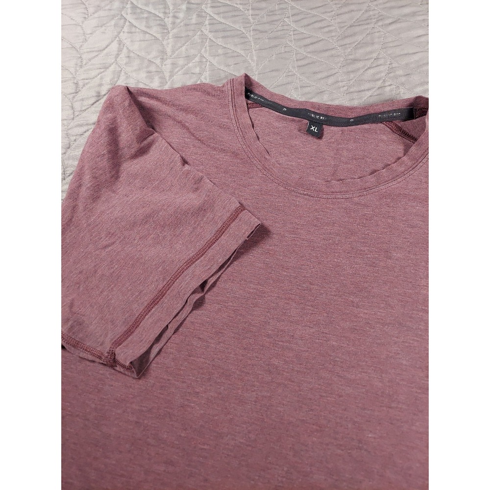 Public Rec Mens XL Pima Cotton Tencel Spandex Athletic Tee Gym Training Red